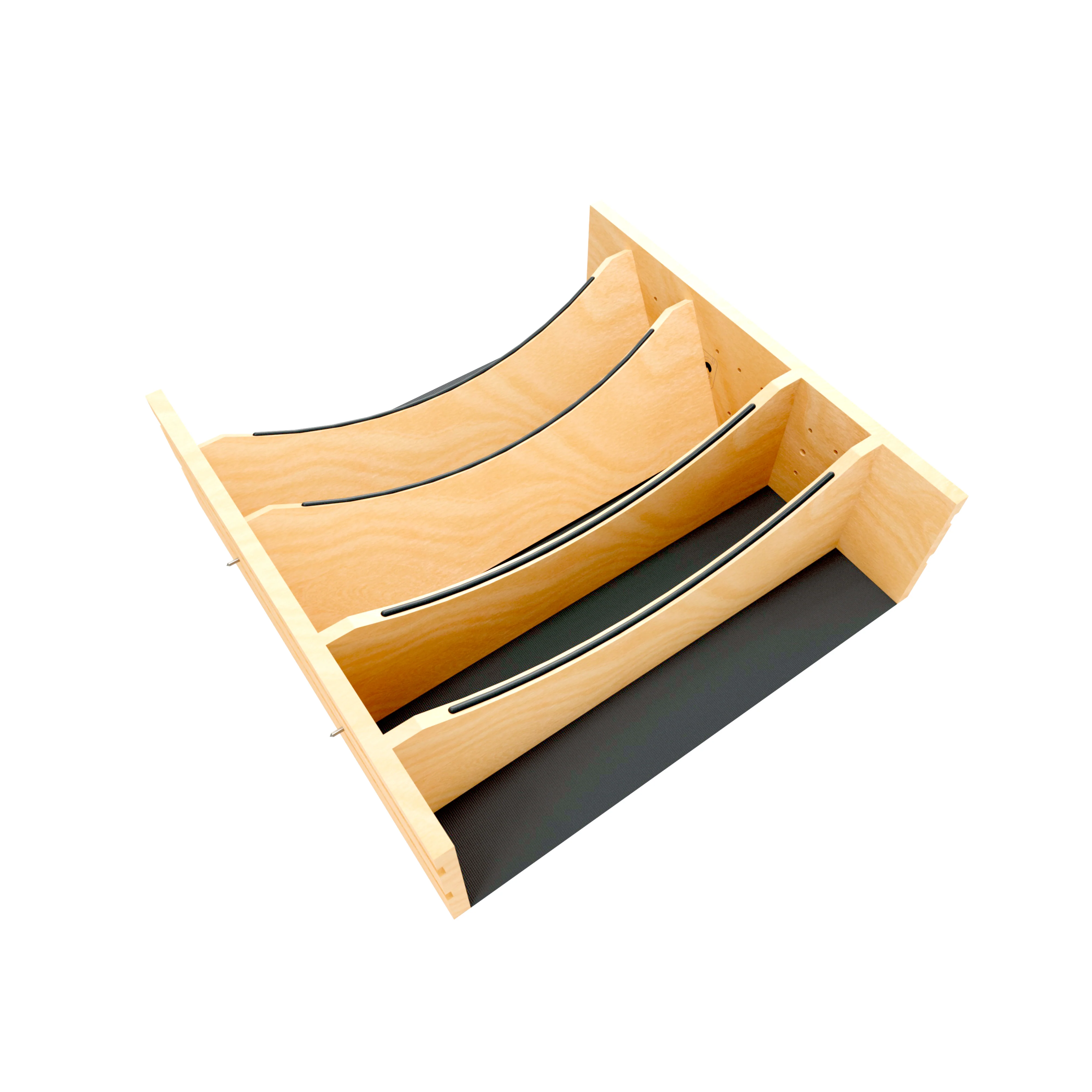 Craftsman Collection Adjustable Deep Drawer Divider Insert With Black Accents, 24"
