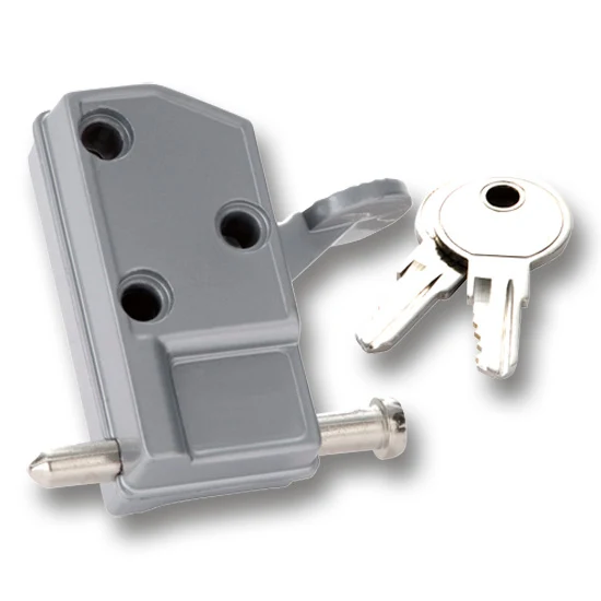 Keyed Alike Patio Door Lock – Aluminum Tone