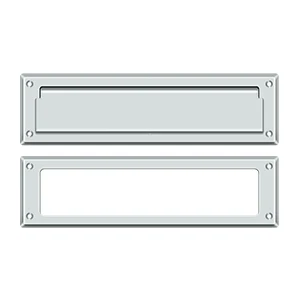 Deltana Mail Slot 13-1/8″ With Interior Frame, Chrome