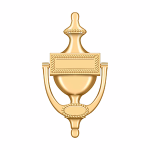 Deltana Victorian Rope Door Knocker, PVD