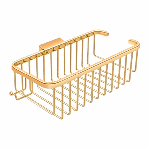 Deltana 10″ Rectangular Shampoo Wire Basket With Hook PVD 10″ Length