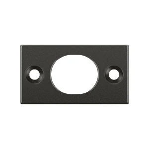 Deltana Strike Plate For Flush Bolt, Oil Rubbed Bronze, 6"
