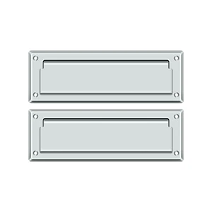 Deltana Mail Slot 8-7/8″ With Back Plate, Chrome