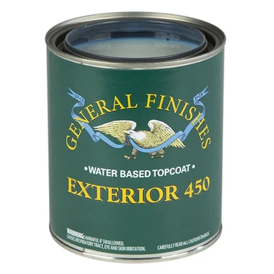 General Finishes Exterior 450 Clears, Flat, 5 Gallon