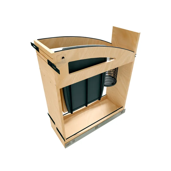 Craftsman Collection Solid Maple Knife Block Pullout Organizer, 8″