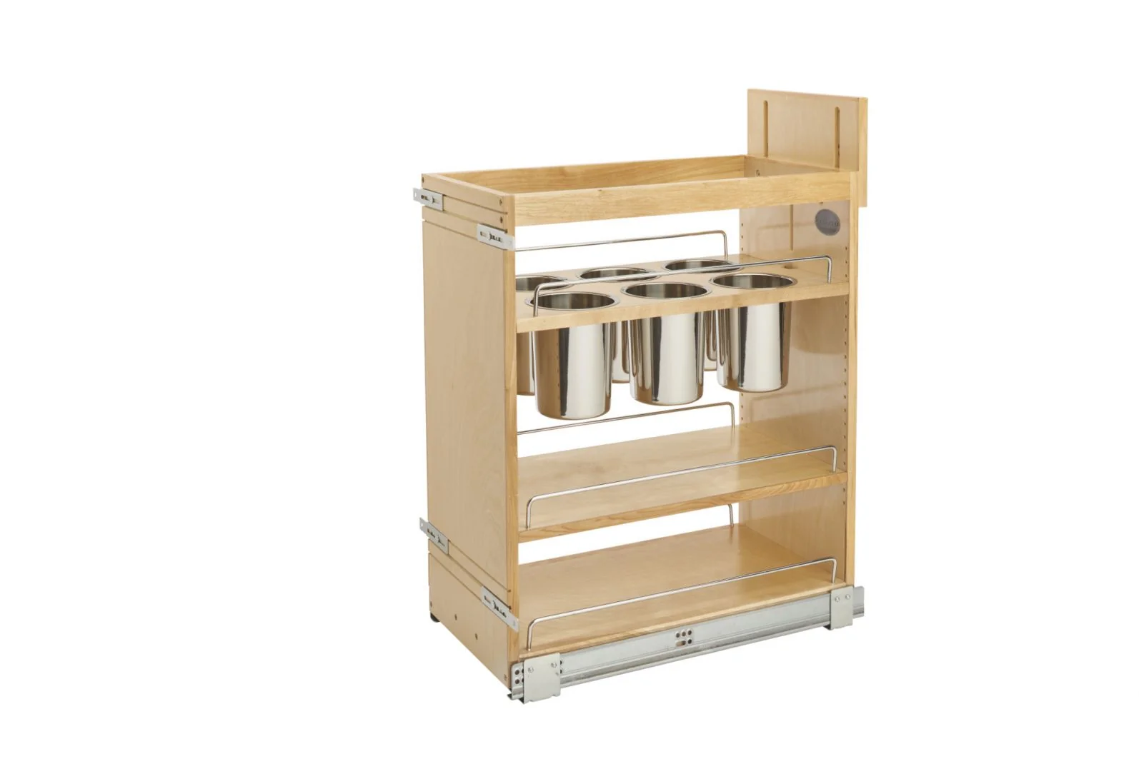 Rev-a-shelf Base Utensil Bin Pullout Organizer Natural Maple