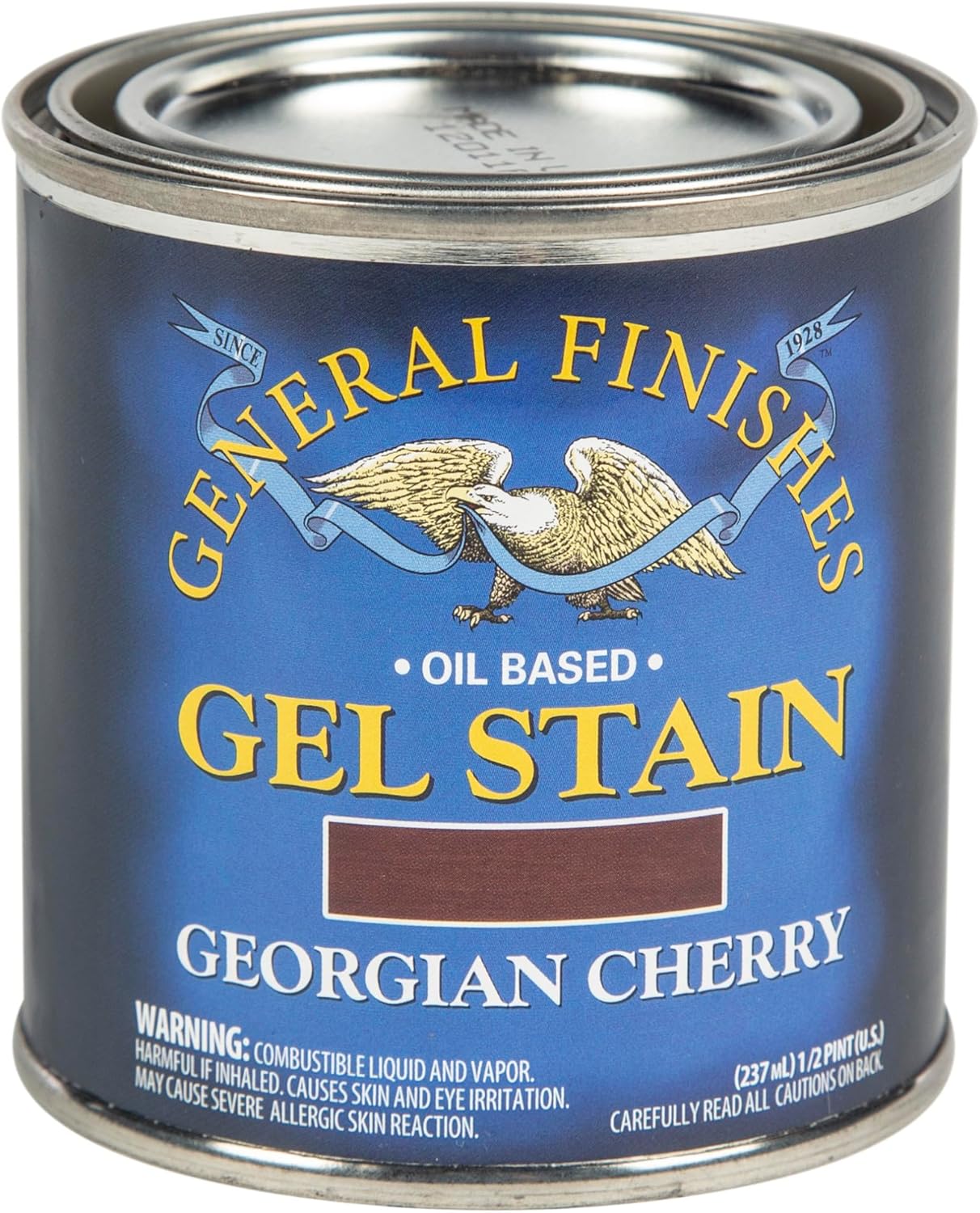 General Finishes Gel Stain, Georgian Cherry, Half Pints