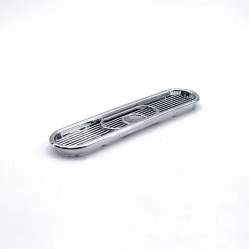 Ventilator with Cable Grommets Chrome 176 x 29 mm