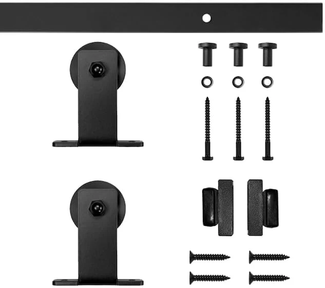 Furniture Barn Door Top Mount Rolling Single Door Kit, 48"