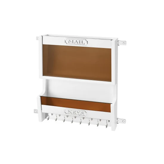 Door Mount Mail Organizer for 18″ Wall Cabinet – White