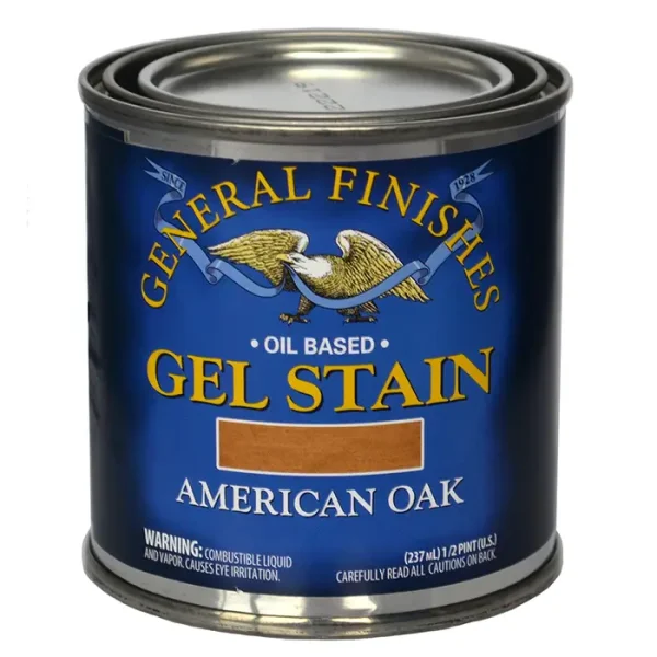 General Finishes Gel Stain, American Oak, Half Pints