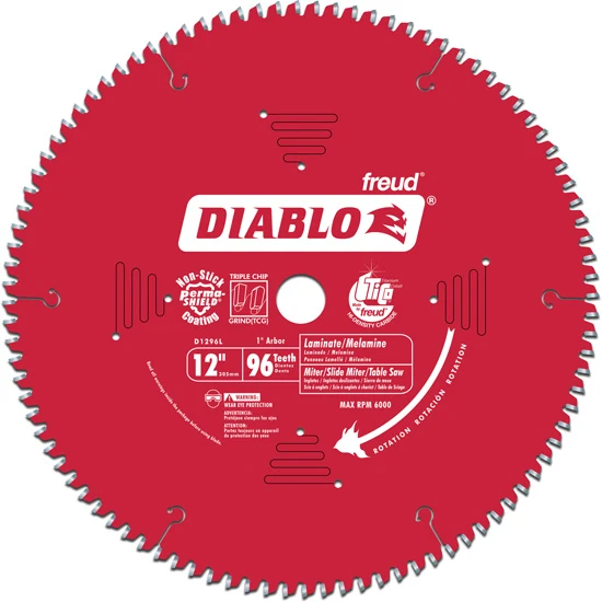 Diablo Melamine Laminate Flooring Blade 12″ Diameter
