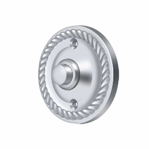 Deltana Bell Button Round 2-1/3″ Diameter Chrome Rope Style