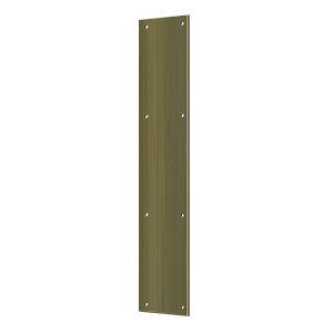 Deltana Push Plate, Antique Brass, 3-1/2″ x 20″