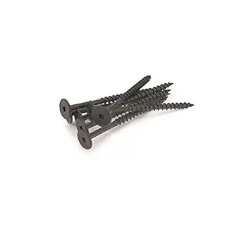 #10 Power Head Screws Square Drive With Nibs Black Finish 17 Type 3″ Length 50 Pack