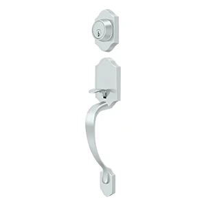 Deltana Hanover Handleset, Chrome, Entry