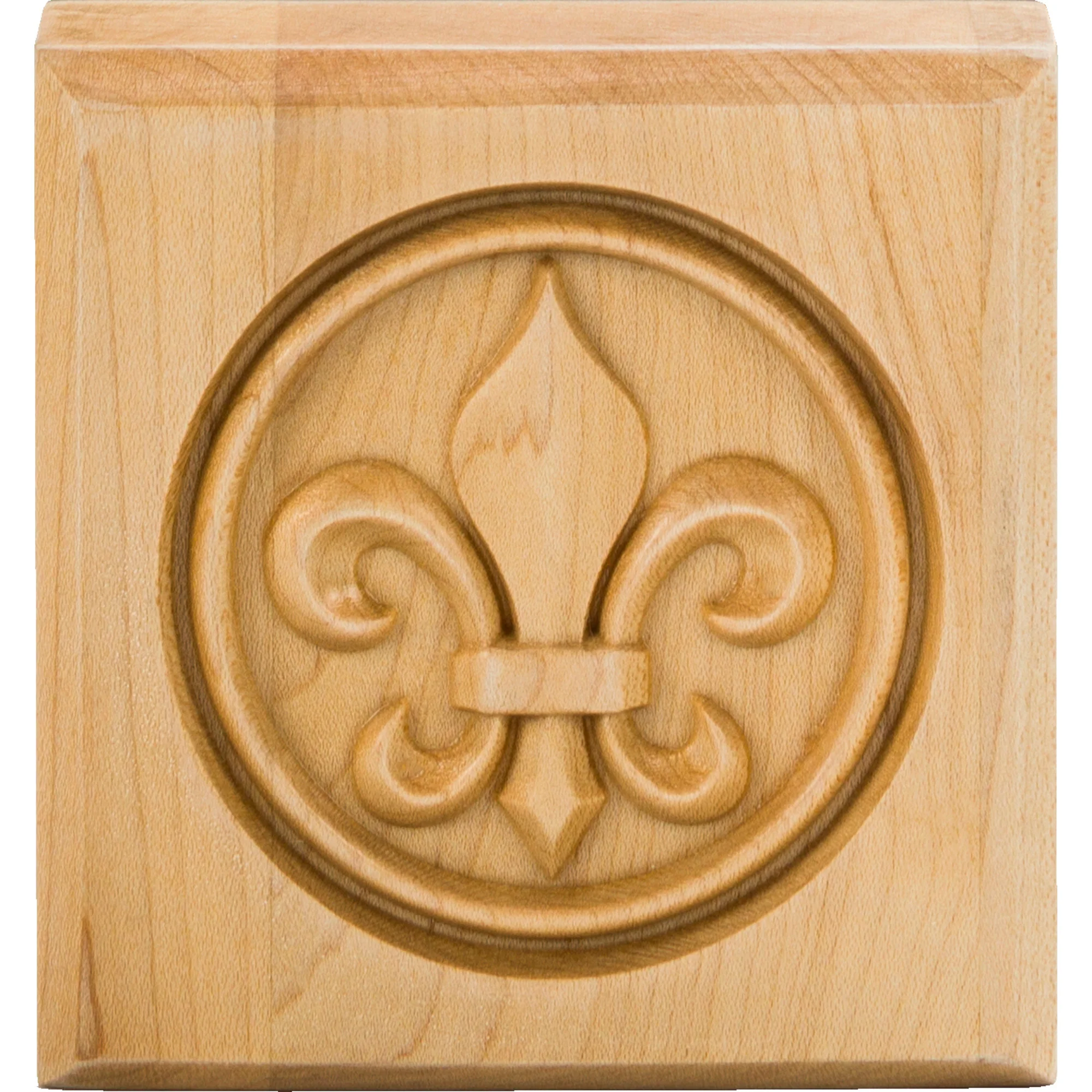 Hardware Resources Fleur-de-lis Rosette Alder 3-1/2″ Length