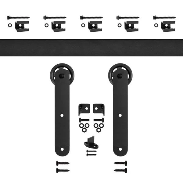 Quiet Glide Flat Rail Strap Kit With 3″ Roller, Black, 96″