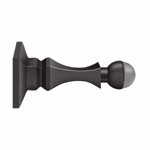 Deltana Baseboard Door Bumper Solid Brass, Oil Rubbed Bronze, 3-1/2″