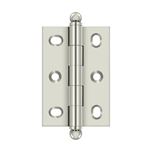 Deltana 2.5" x 1.75" Cabinet Hinge, Polished Nickel