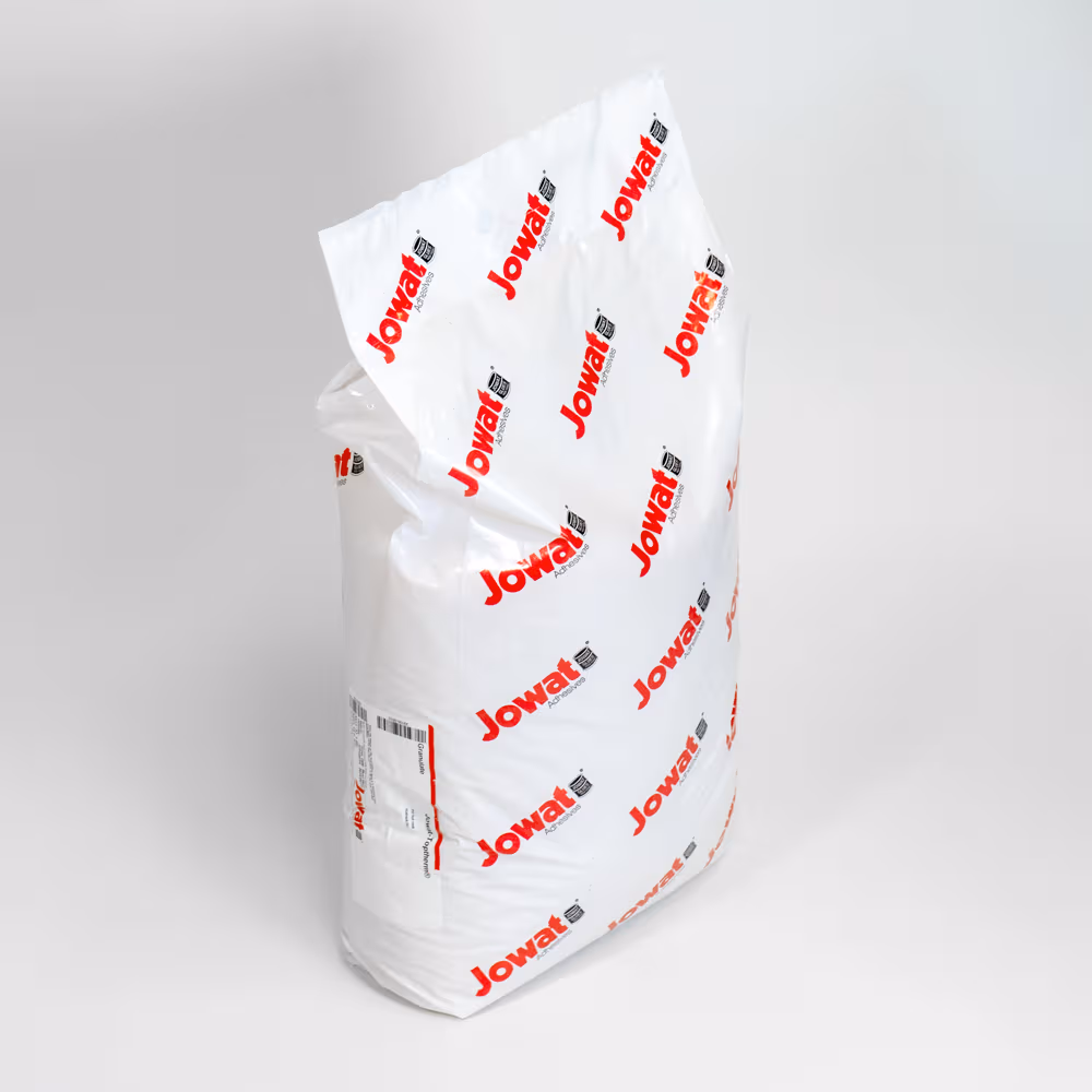 Jowat Hot Melt Pellets, 70,000 to 120,000 CPS Viscosity, 44 lb Bag, EVA-based, Natural