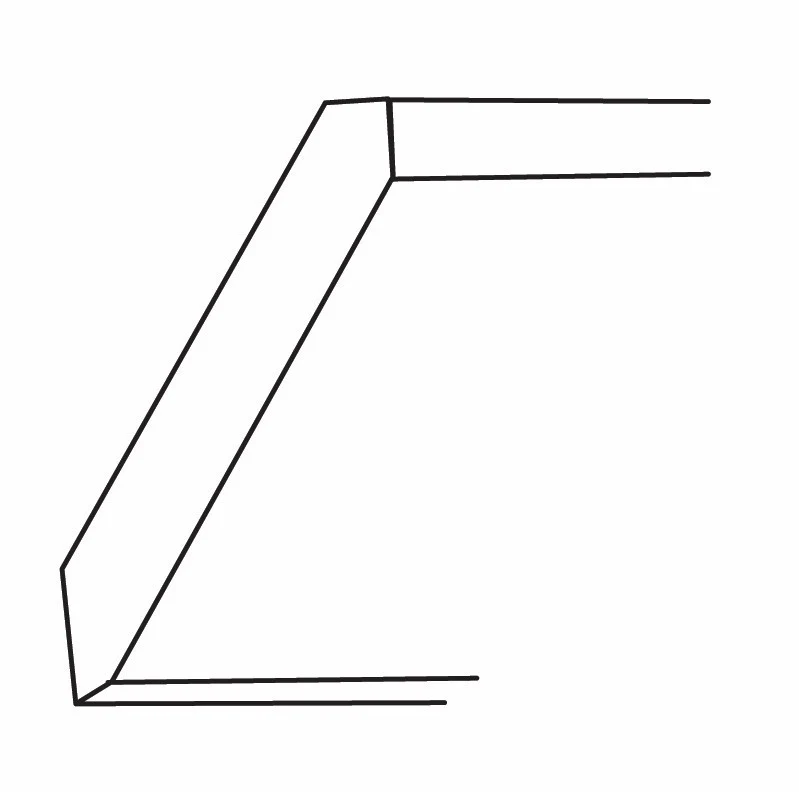 Angle Crown Molding 2-1/2 W X 96 H X 3/4 Th – Nostalgic by TA Cabinetry