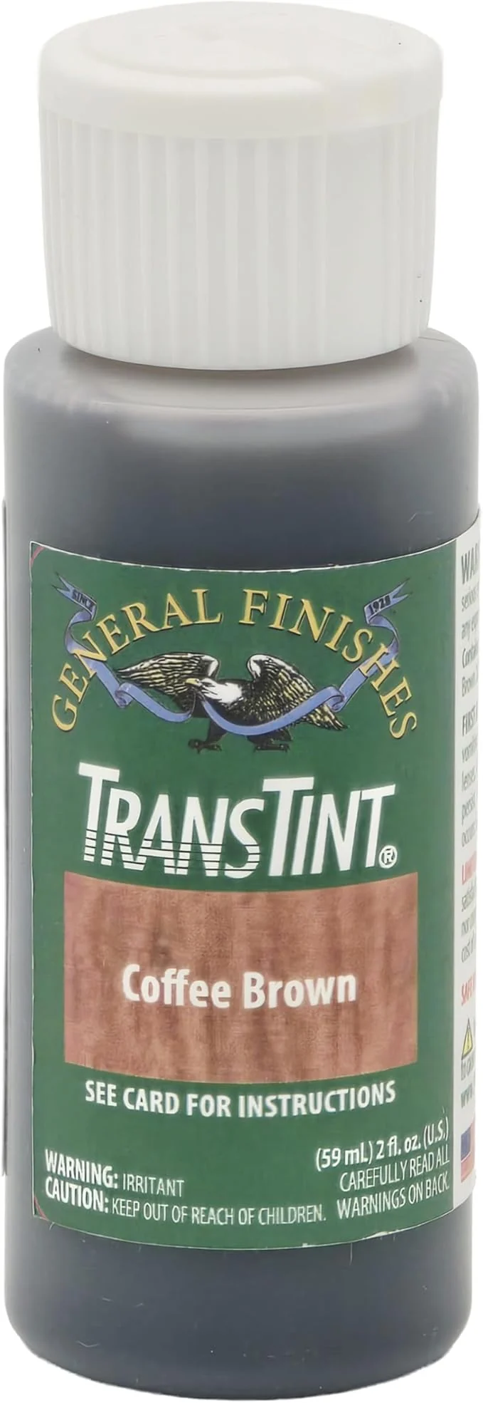 General Finishes Transtint, Coffee Brown, 2oz