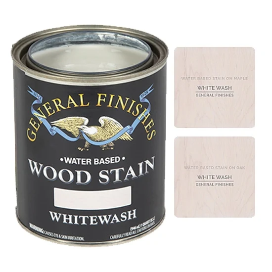 General Finishes Water Based Wood Stains, Whitewash, Quart