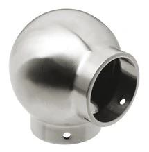 Ball Elbow for 1-1/2″ Tubing Satin Stainless Steel