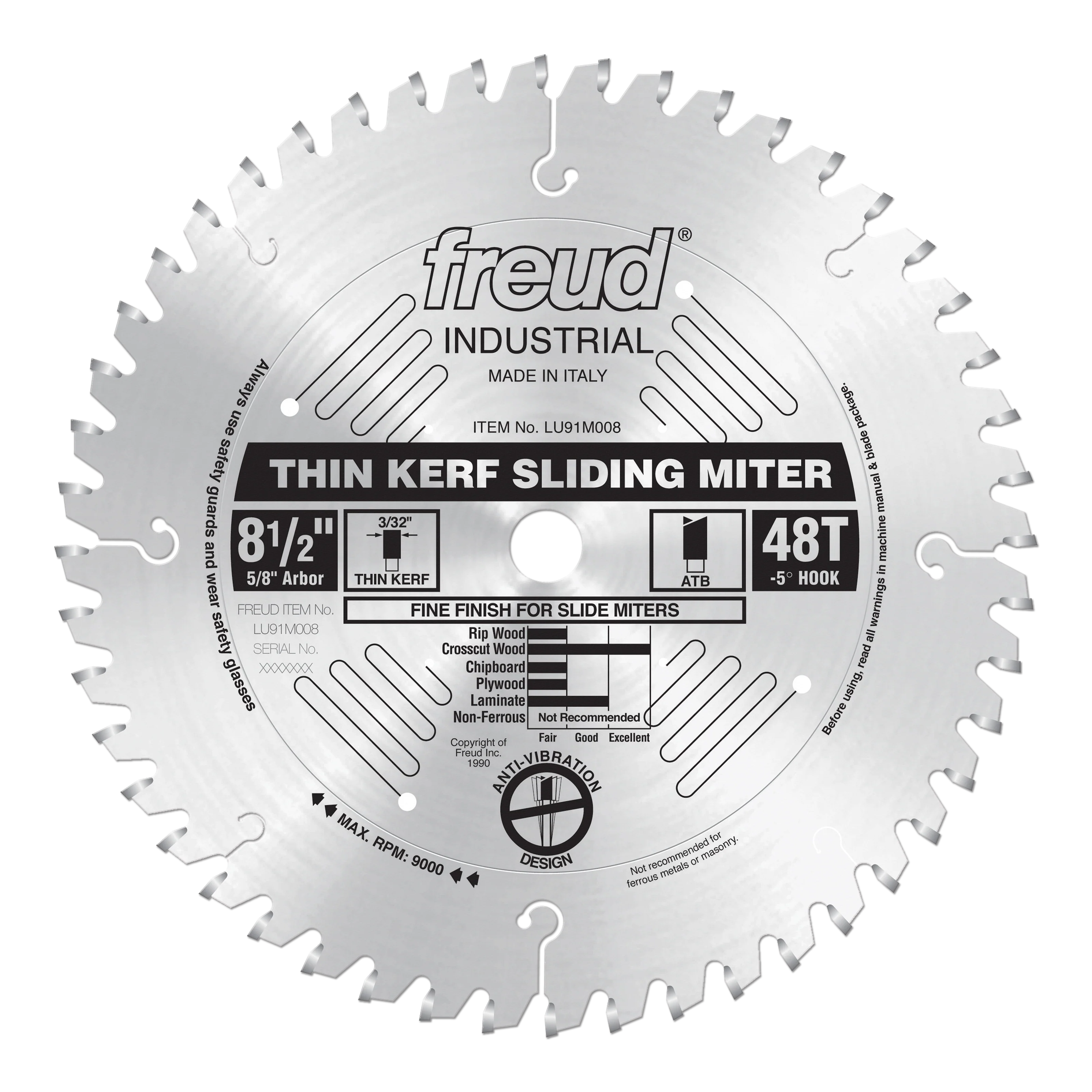 Freud Thin Kerf Sliding Compound Miter Blades