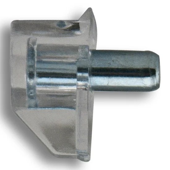 Shelf Support, Clear, 5 Mm Shank Size 5,000 Per Box