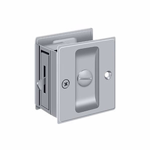 Deltana Pocket Locks 2-1/2″ x 2-3/4″ Privacy Door, Brushed Chrome