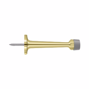 Deltana Baseboard Door Bumper Solid Brass, Polished Brass, 3-1/4″