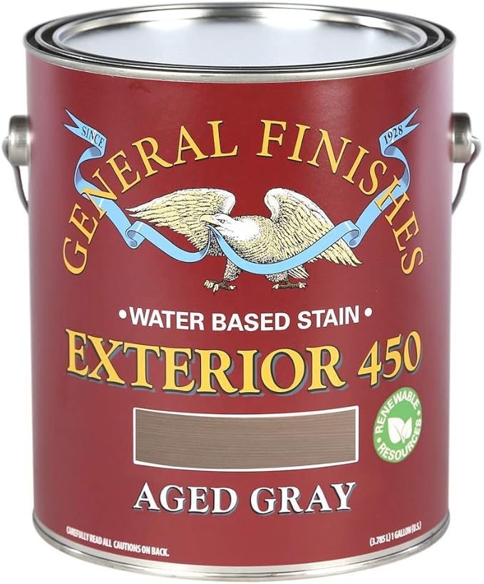 General Finishes Exterior 450 Stains, Aged Gray, Gallon
