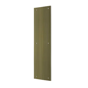 Deltana Push Plate, Antique Brass, 3-1/2″ x 15″