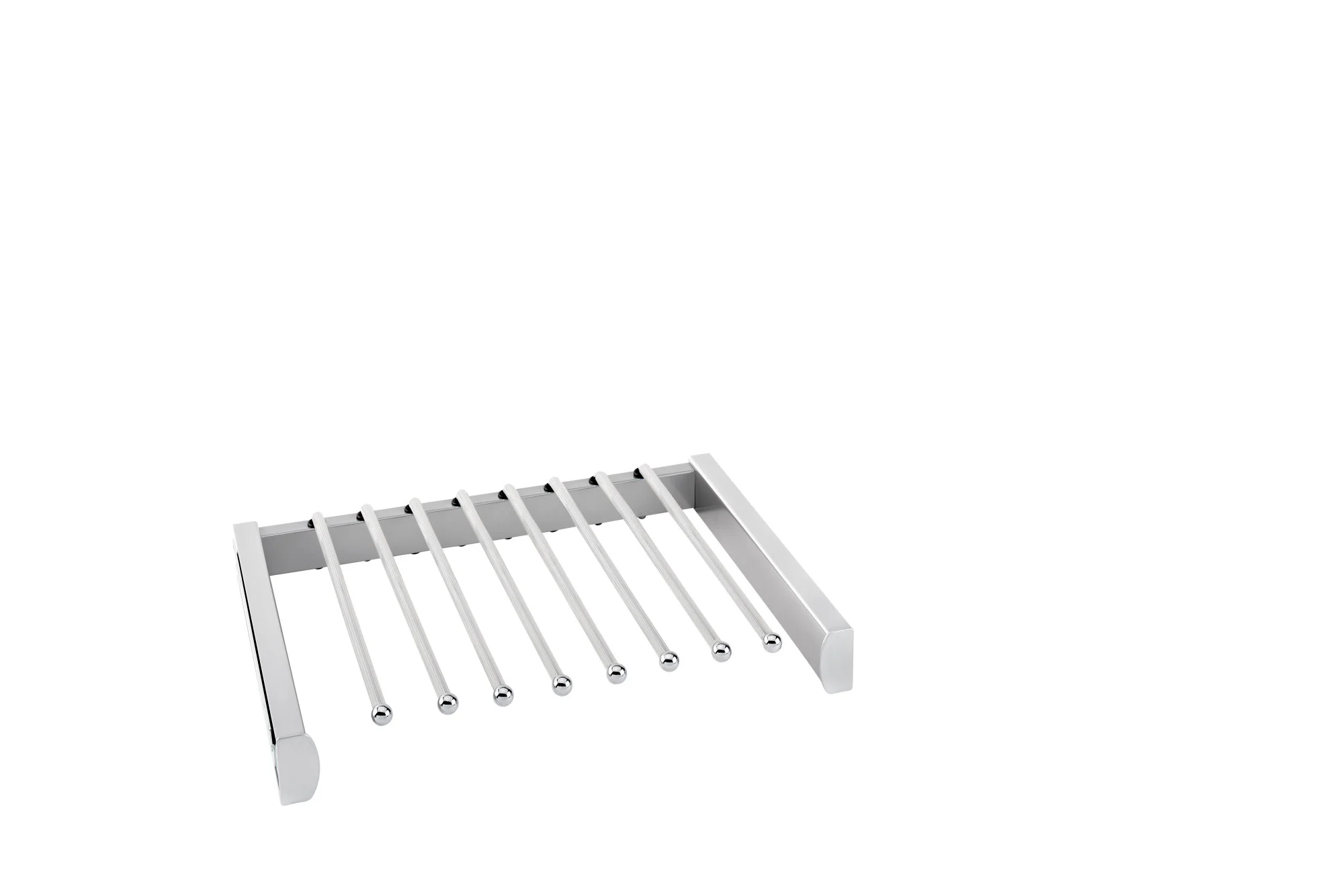 Rev-a-shelf Elite Pullout Pants Rack With Soft-Close Slides Satin Chrome 18″ Length