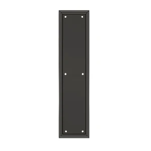 Deltana Framed Push Plate Heavy Duty, Oil Rubbed Bronze, 3-1/2” x 15″