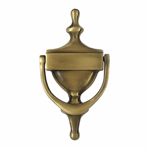 Deltana Victorian Door Knocker, Antique Brass