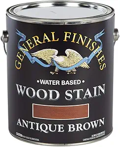 General Finishes Water Based Wood Stains, Antique Brown, Gallon