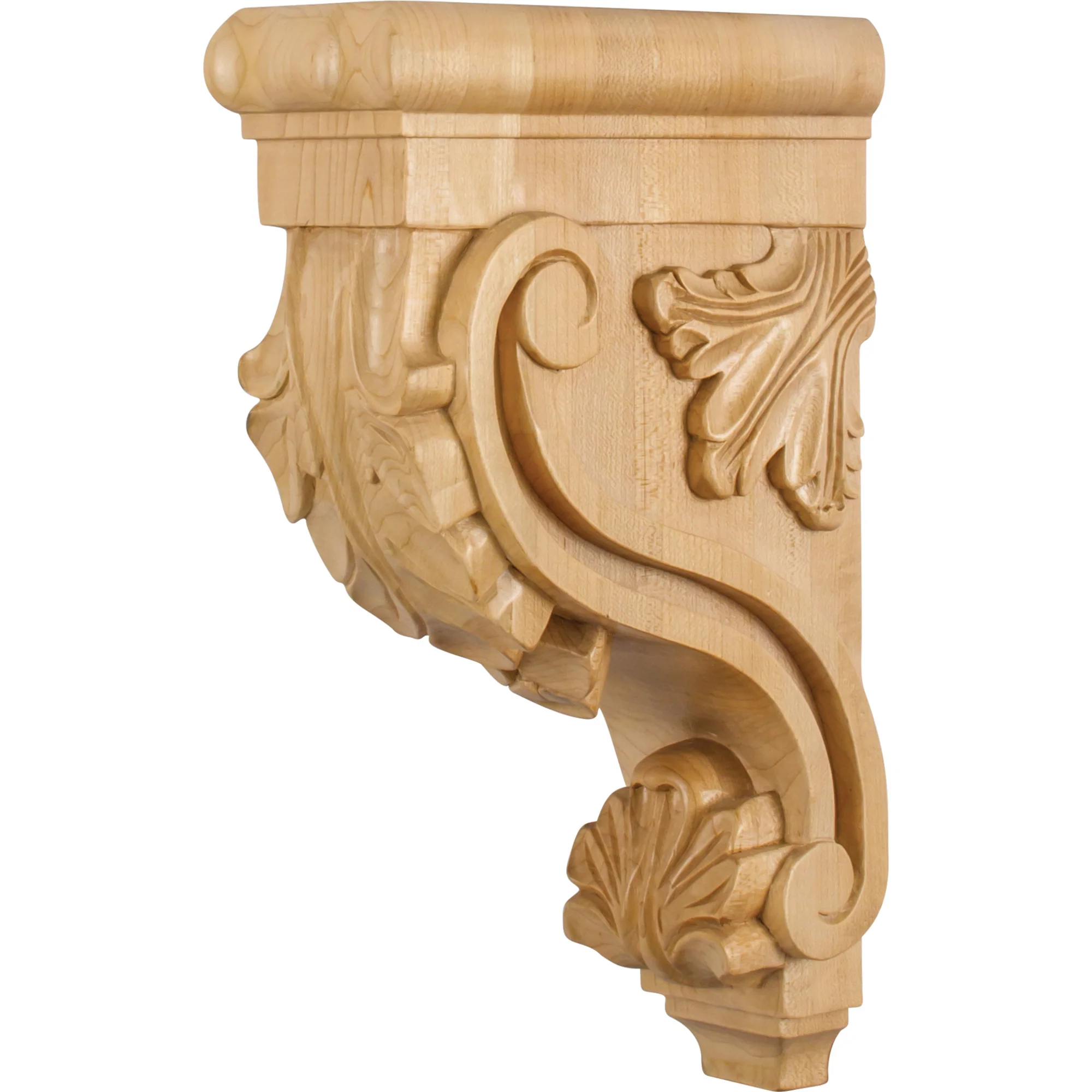 Hardware Resources Acanthus Corbel White Birch 13″ Length 3-3/8″ Width