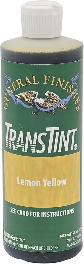 General Finishes Transtint, Lemon Yellow, 16oz