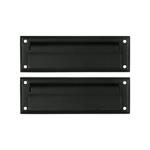 Deltana Mail Slot 8-7/8″ With Back Plate, Black