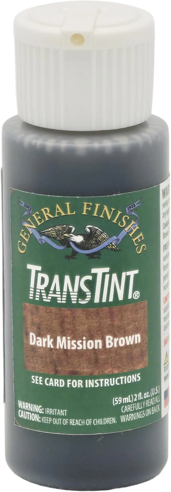 General Finishes Transtint, Dark Mission Brrown, 2oz