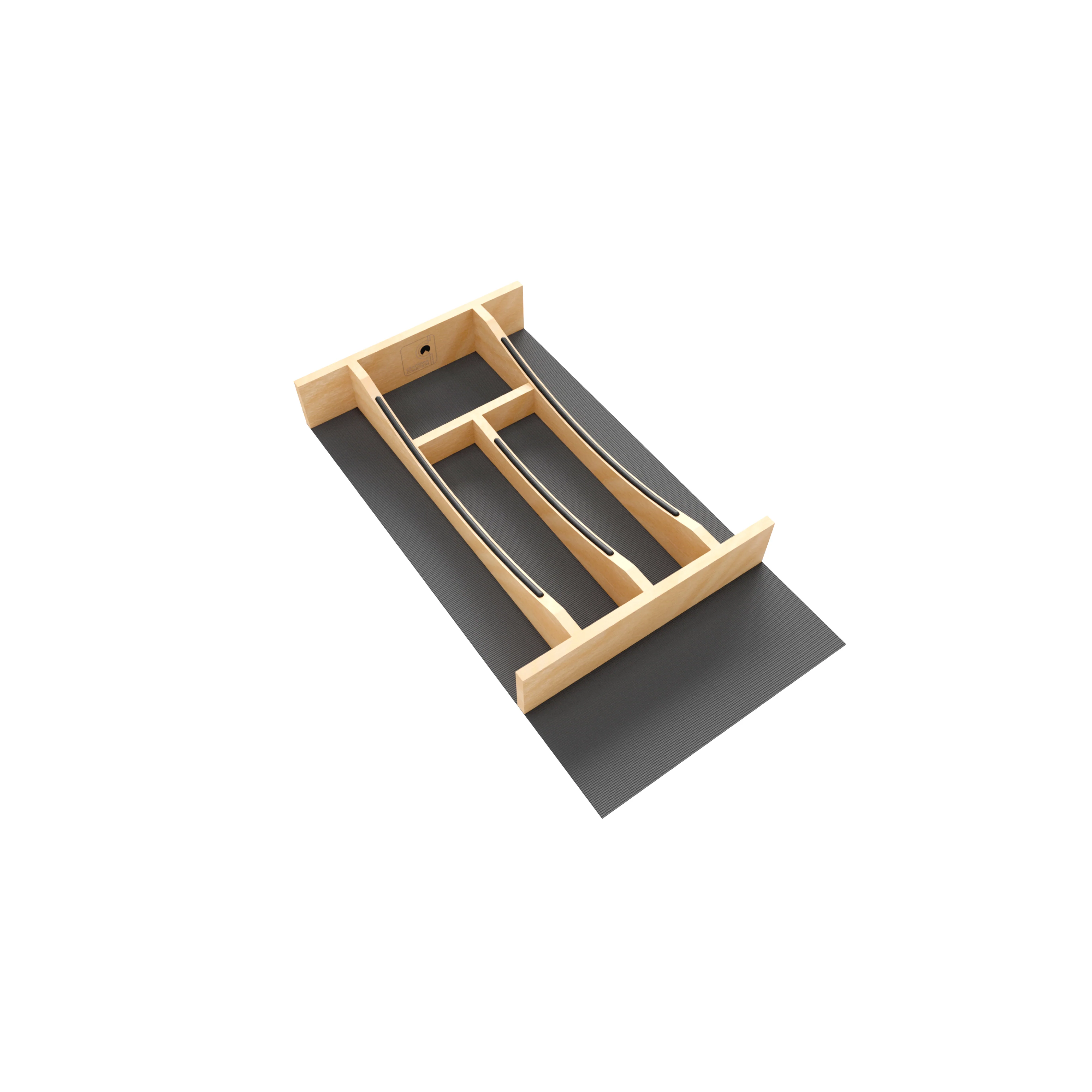 Craftsman Collection Solid Maple Cutlery Drawer Insert w/ Black Accents