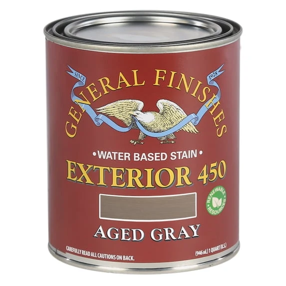 General Finishes Exterior 450 Stains, Aged Gray, Quart