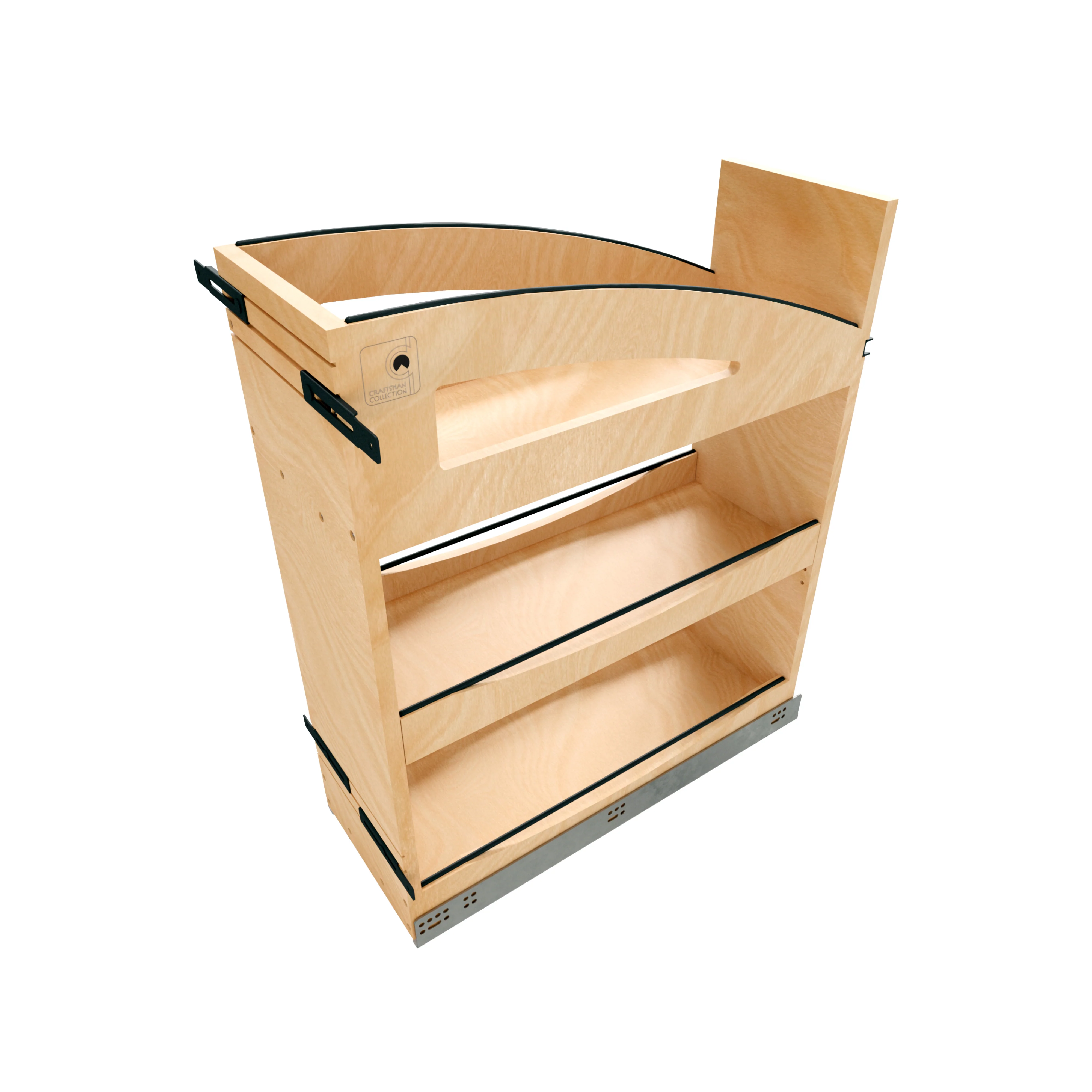 Craftsman Collection Solid Maple Base Cabinet Pullout Organizer, 8″