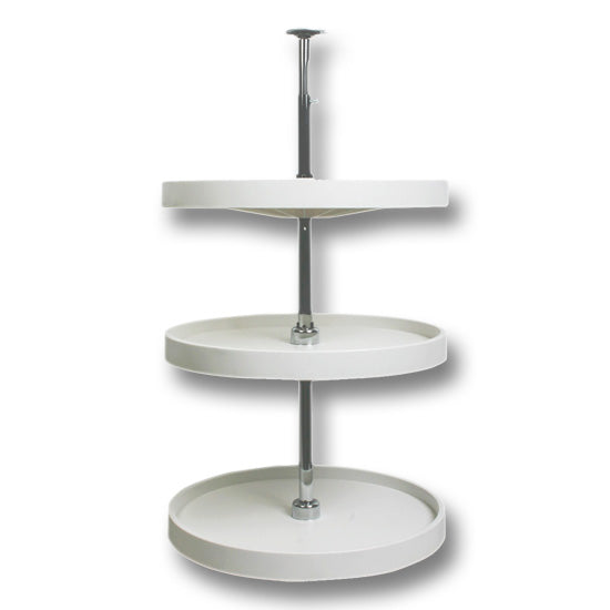 KV Full Round Polymer Lazy Susan White