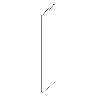 Well End Panel 36 H X 12-7/8 D X 3/4 TH – Standard Series by Open Air Cabinets