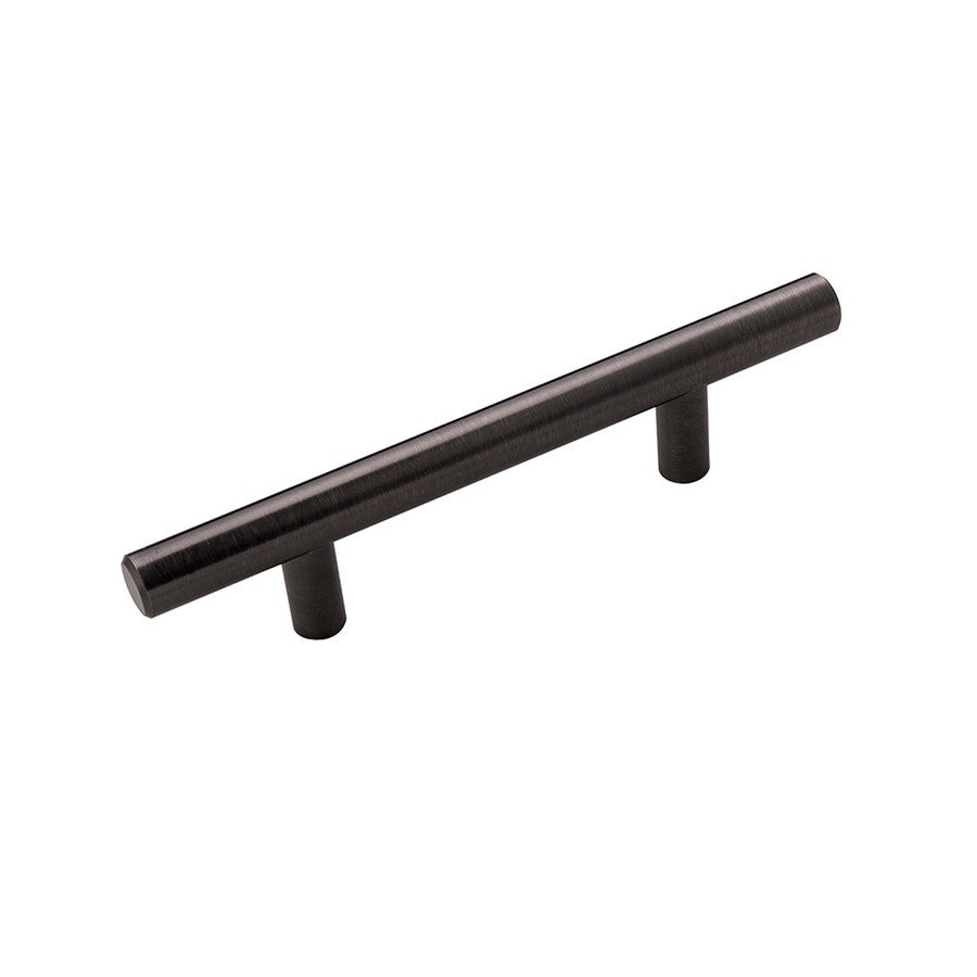 Hickory Hardware BAR PULLS Pull Brushed Black Nickel 3″ Center to Center