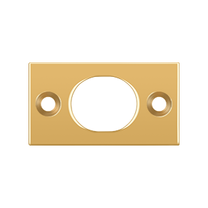 Deltana Strike Plate For Flush Bolt, PVD, 6"